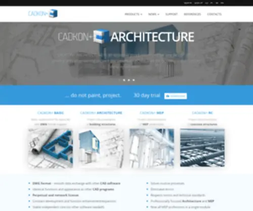 Cadkon.cz(Home Page) Screenshot