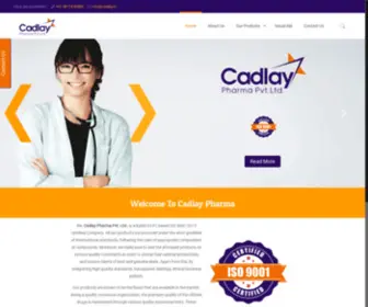 Cadlay.in(A Pharmaceutical Company) Screenshot