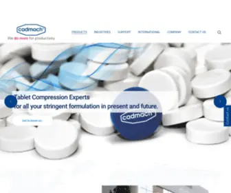 Cadmach.com(Tablet Press Machine) Screenshot