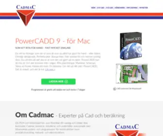 Cadmac.se(Experter på Cad och beräkning) Screenshot