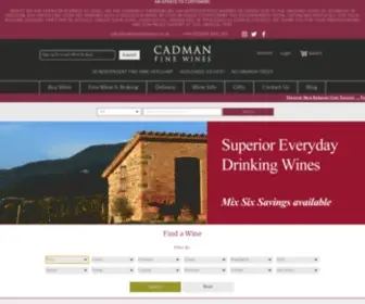 Cadmanfinewines.co.uk(Cadman Fine Wines) Screenshot