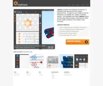 Cadnano.org(Welcome) Screenshot