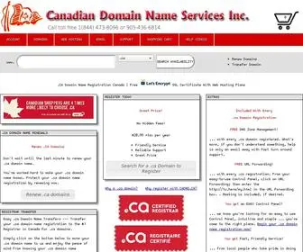 Cadns.ca(Canadian Domain Name Services Inc) Screenshot