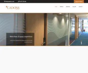 Cadons.co.uk(Cadons Ltd) Screenshot