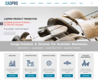 Cadprosystems.com.au(CADPRO provide design solutions & services for Australia businesses. CADPRO) Screenshot