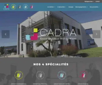 Cadra.fr(Cabinet d'avocats en droit des affaires à Valence) Screenshot