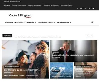 Cadre-Dirigeant-Magazine.com(Cadre & Dirigeant Magazine) Screenshot