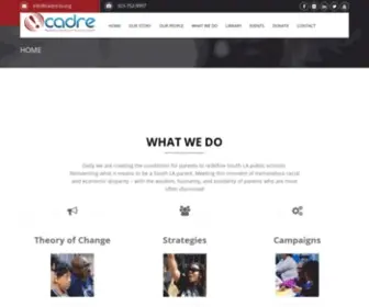 Cadre-LA.org(Organizing for Power) Screenshot