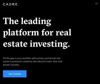 Cadre.com(Real estate investing) Screenshot