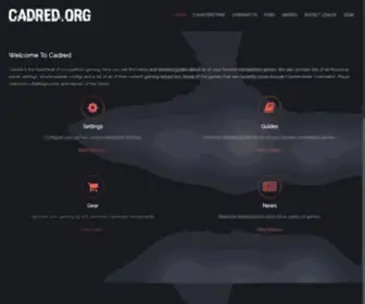 Cadred.org(One of the world's leading Esports sites) Screenshot