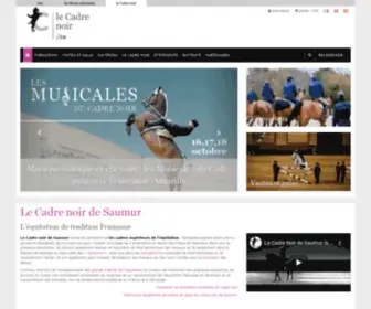 Cadrenoir.fr(ENE l'Ecole Nationale d'Equitation) Screenshot