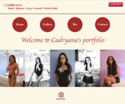Cadryana.com(Welcome on Cadryana's Official) Screenshot