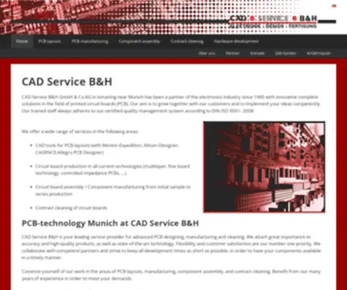 Cadserv.de(Herzlich willkommen bei CAD Service B&H GmbH Co.KG) Screenshot