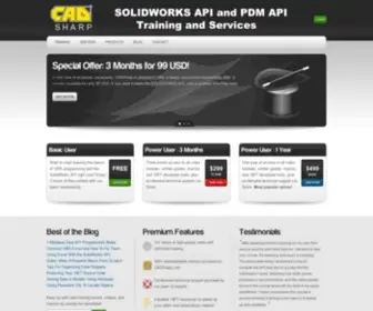 Cadsharp.com(SOLIDWORKS API) Screenshot