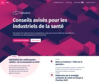 Caduceum.fr(Conseils avisés pour les industriels de santé) Screenshot