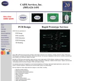 CadXservices.com(PCB service bureau located in upstate NY) Screenshot