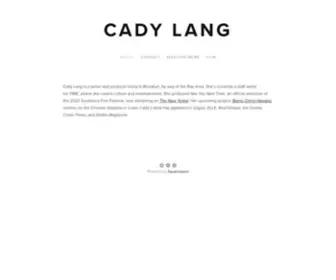 Cadylang.com(Cady Lang) Screenshot