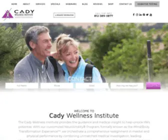 Cadywellness.com(Wellness Center) Screenshot