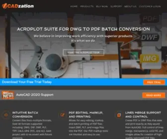 Cadzation.com(CADzation DWG to PDF Conversion) Screenshot