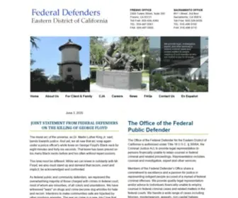 Cae-FPD.org(Federal Public Defender California Eastern District) Screenshot