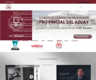 Caeazuay.com(Pagina Web del CAE Azuay) Screenshot