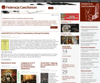 Caecilianum.eu(Federacja Caecilianum) Screenshot