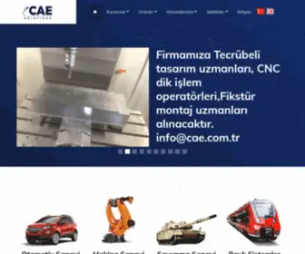 Cae.com.tr(CAE Solutions Bilgisayar Destekli Mühendislik Hizmetleri) Screenshot