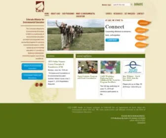 Caee.org(Colorado Alliance for Environmental Education (CAEE)) Screenshot