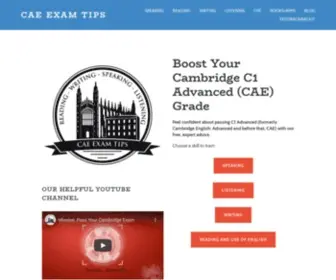 Caeexamtips.com(CAE Exam Tips) Screenshot