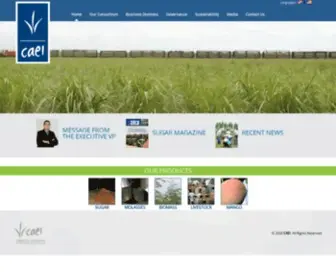Caei.com(Consorcio Azucarero de Empresas Industriales) Screenshot
