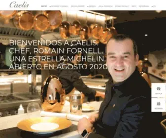 Caelis.com(Caelis Restaurant Barcelona) Screenshot