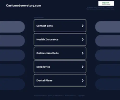 Caelumobservatory.com(Caelumobservatory) Screenshot