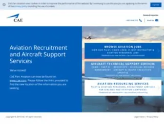 Caeparcaviation.com(CAE Aviation Recruitment and Aircraft Support Services CAE) Screenshot