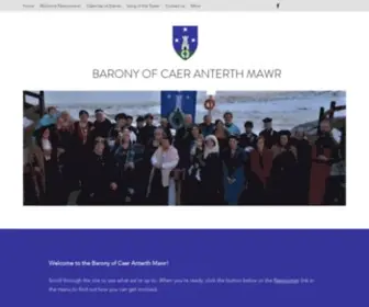 Caeranterth.org(Barony of Caer Anterth Mawr) Screenshot