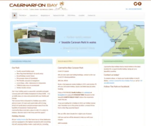 Caernarfonbaycaravanpark.com(Caravan Holiday Park in North Wales) Screenshot