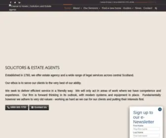 Caesar-Howie.co.uk(Solicitors and Estate agents) Screenshot