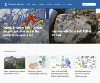 Caesarsreport.com(Junior Mining Portal & Blog) Screenshot