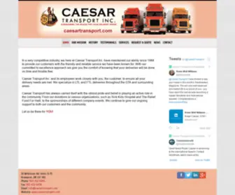 Caesartransport.com(Caesar Transport) Screenshot