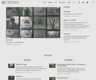 Caesuramag.org(Caesura) Screenshot