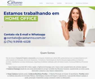Caetanno.com.br(Grupo Caetanno) Screenshot