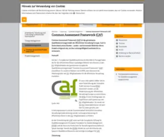 Caf-Netzwerk.de(Common Assessment Framework (CAF)) Screenshot