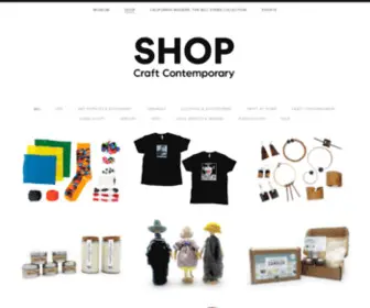 Cafamshop.org(Craft Contemporary Shop) Screenshot