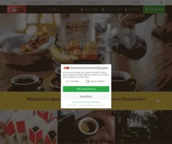 CafCaf.de(Kaffee-Shop für Spezialitätenkaffee aus Kolumbien) Screenshot