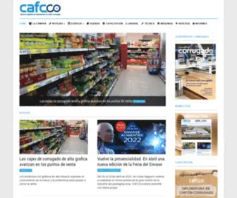 Cafcco.com.ar(Cámara Argentina de Fabricantes de Cartón Corrugado) Screenshot