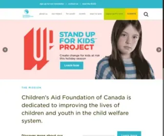 Cafdn.org(Children's Aid Foundation of Canada) Screenshot