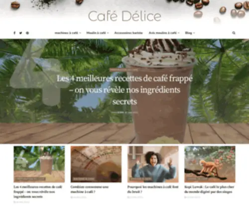 Cafe-Delice.com(Retrouvez sur café) Screenshot