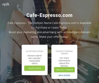 Cafe-Espresso.com(The rare domain name) Screenshot