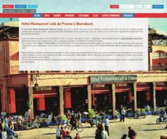 Cafe-France-Marrakech.com(Hôtel Restaurant Café de France Marrakech) Screenshot