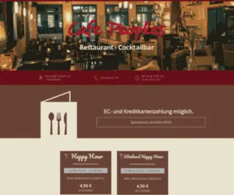 Cafe-Peoples.de(Startseite) Screenshot