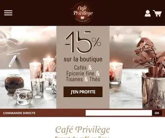 Cafe-Privilege.com(Café Privilège) Screenshot